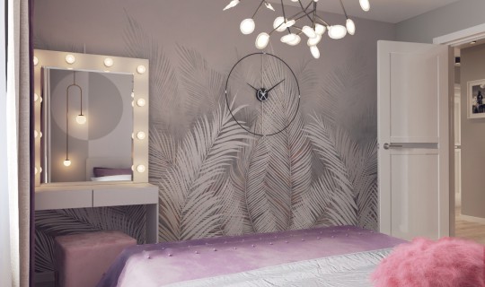 Спальня с перьями